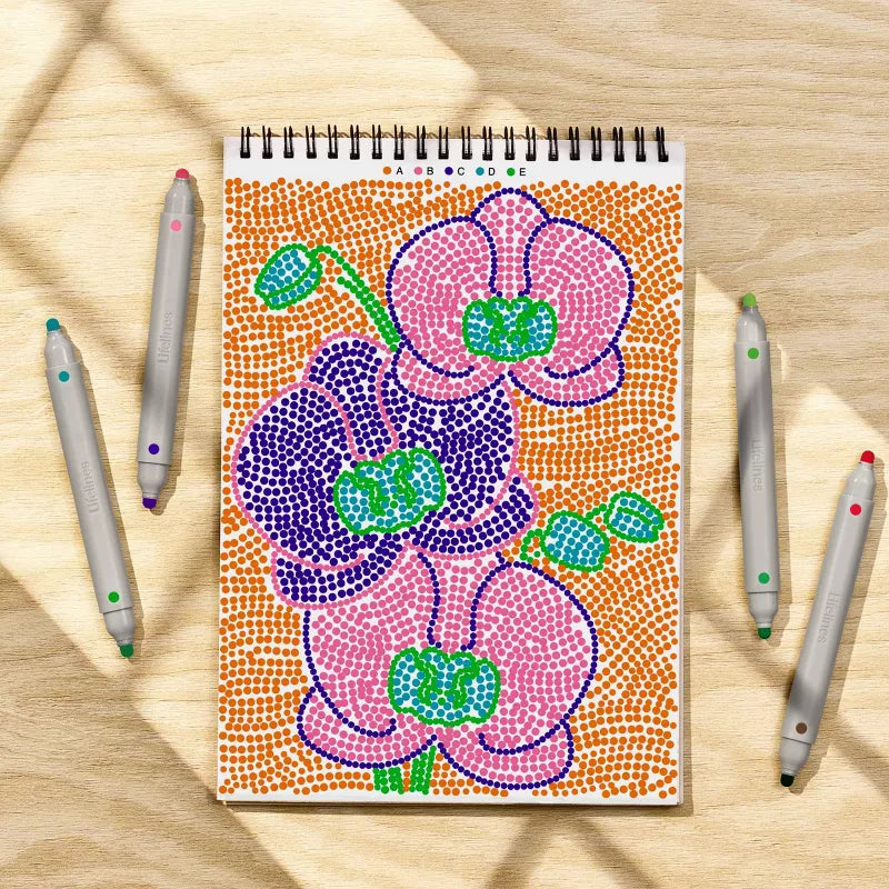 FlowArt: Dot-By-Letter Botanicals