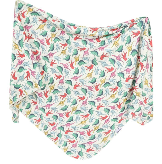 Dinosaurs of Jurassic Park Knit Swaddle Blanket