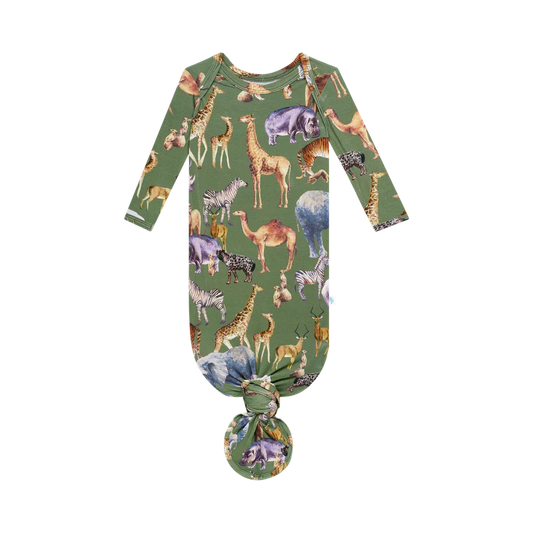 Posh Safari Knotted Gown
