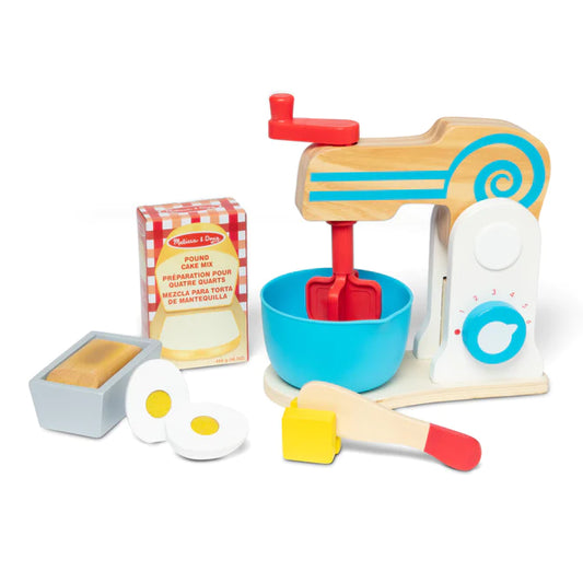 Wooden Make-A-Cake Mixer Set