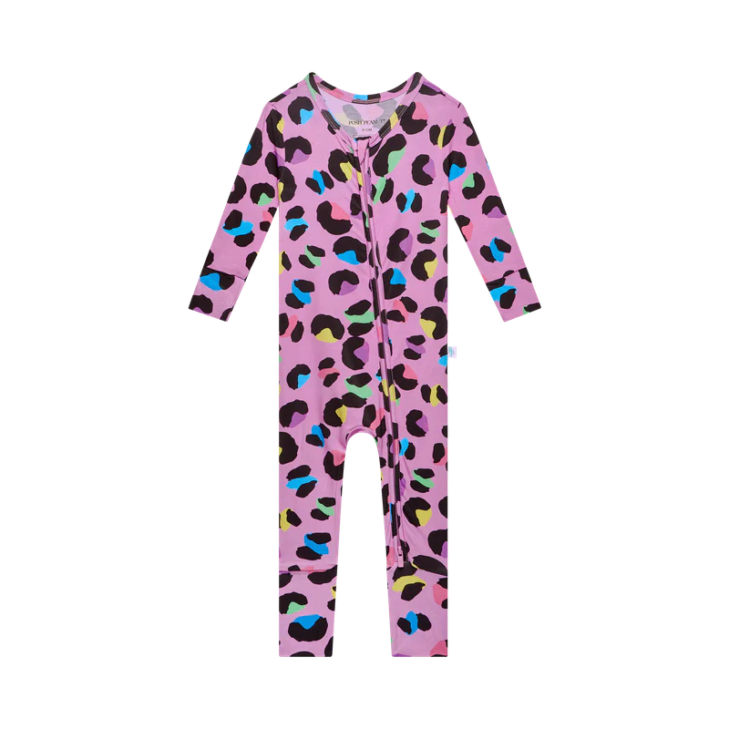 Electric Leopard Convertible Footie
