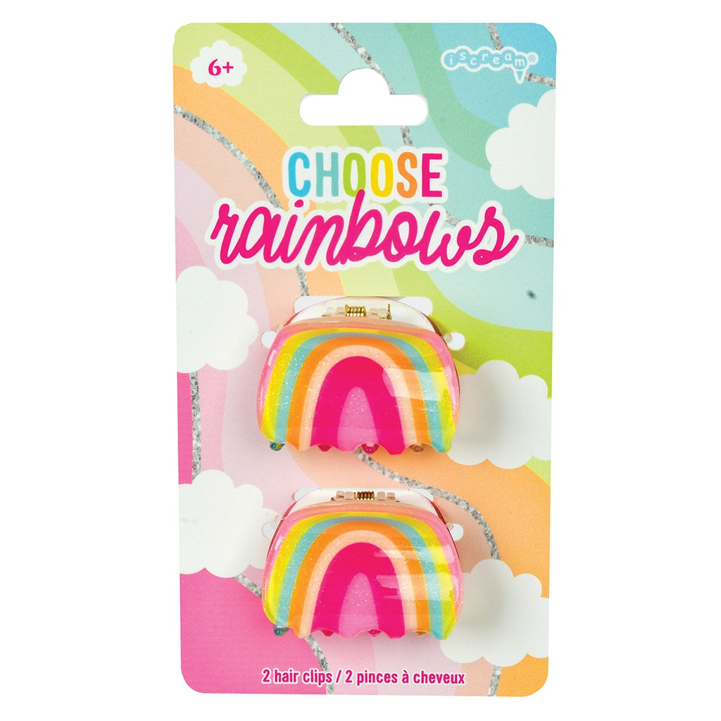 Rainbow Hair Clip Set