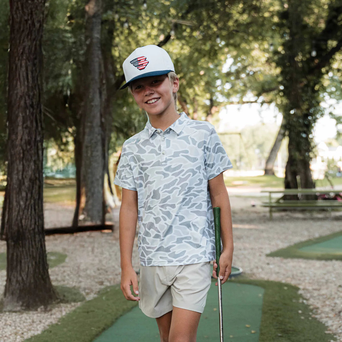 Performance Polo - White Camo