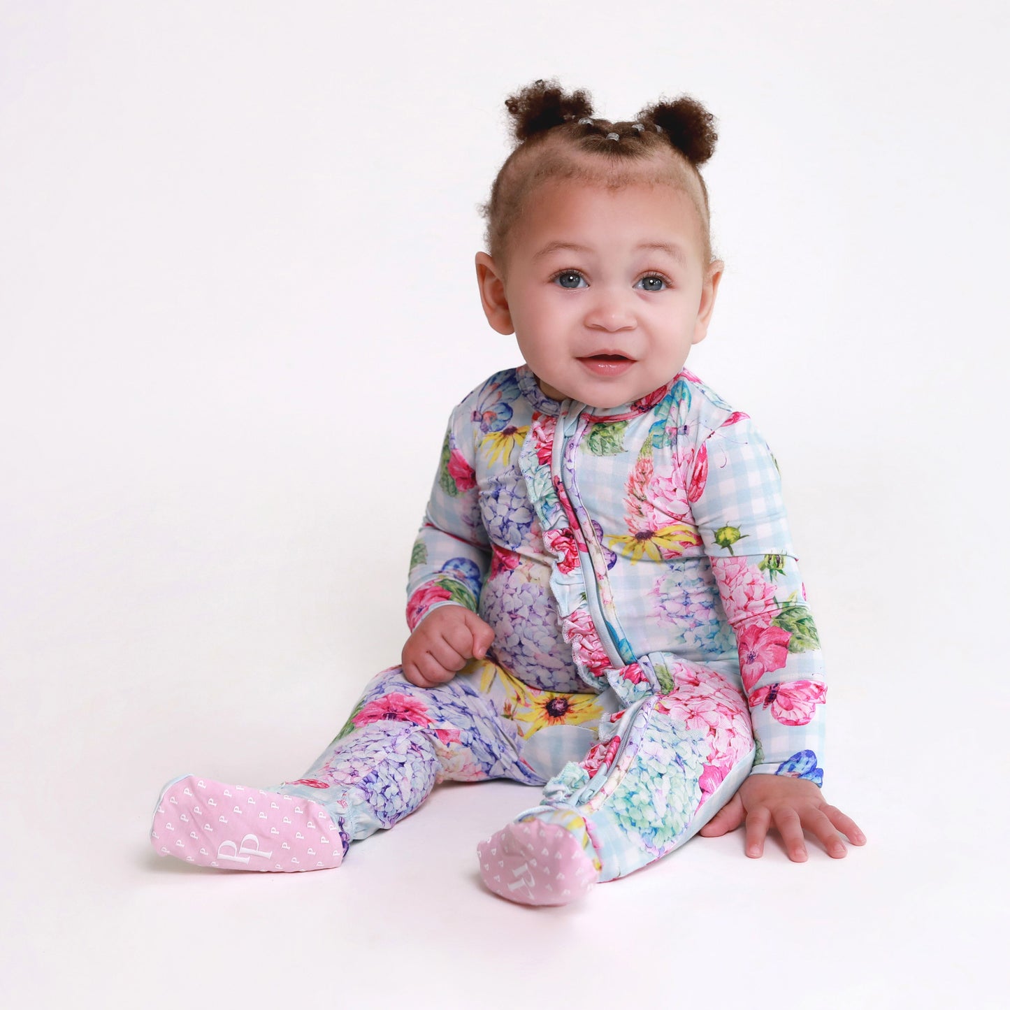 Nicolette Ruffled Zip Footie