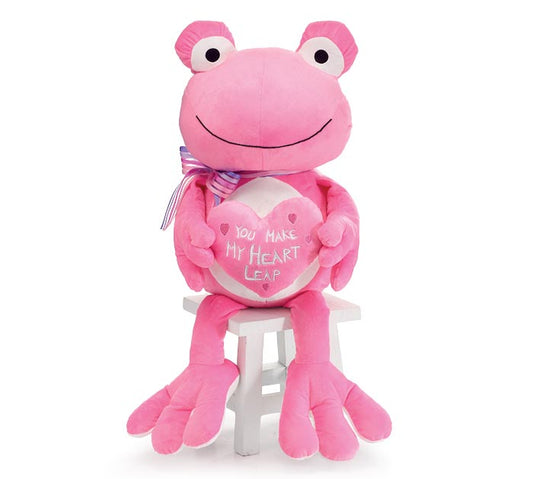Pink Valentine Frog With Heart
