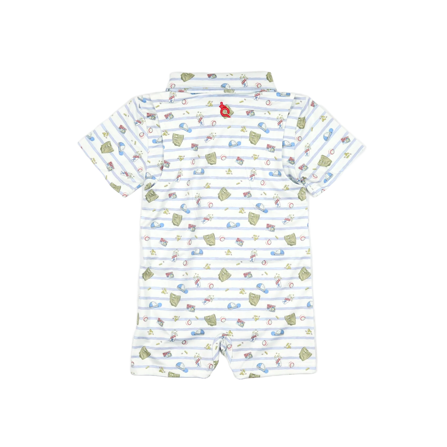 7th Inning Stretch Polo SS Romper