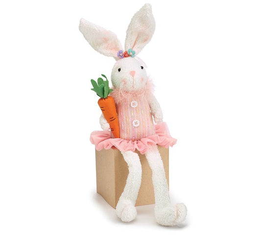 Sitting Bunny Holding Carrot