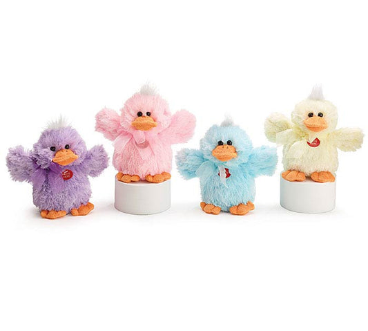 Plush Spring Color Quacking Duck
