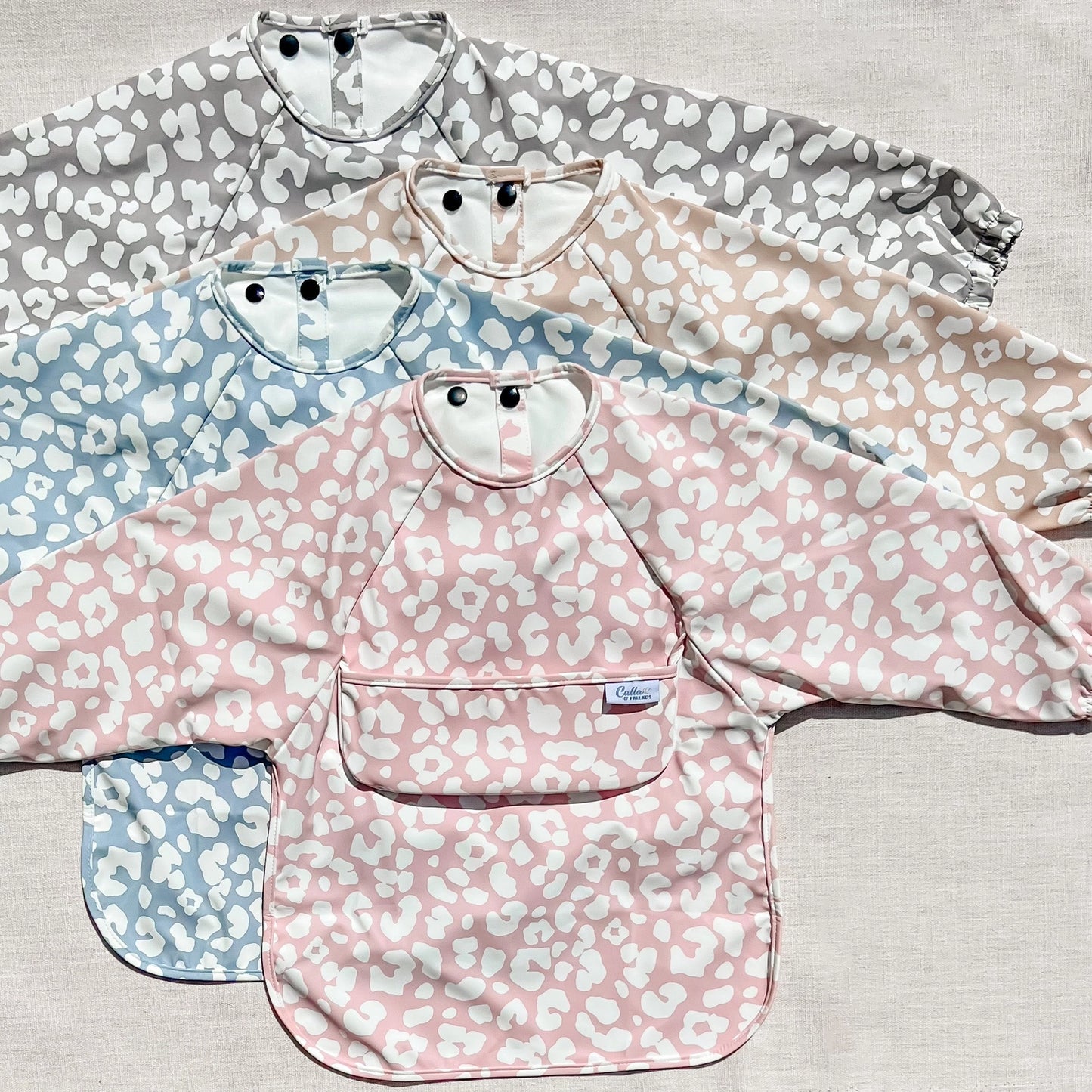 Leopard The Grayson Long Sleeve Bib