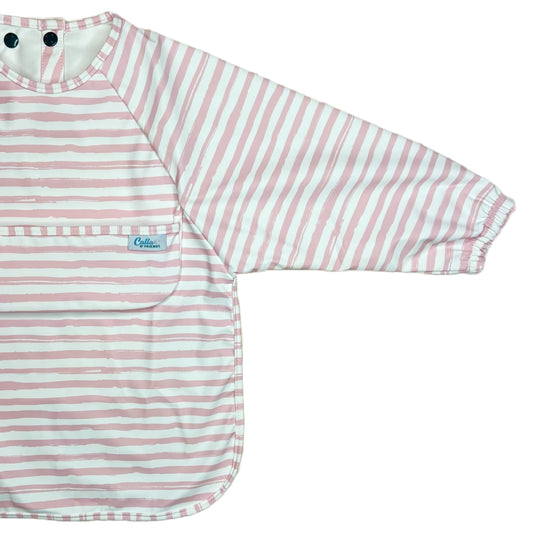Petal Pink Stripes The Grayson Long Sleeve Bib