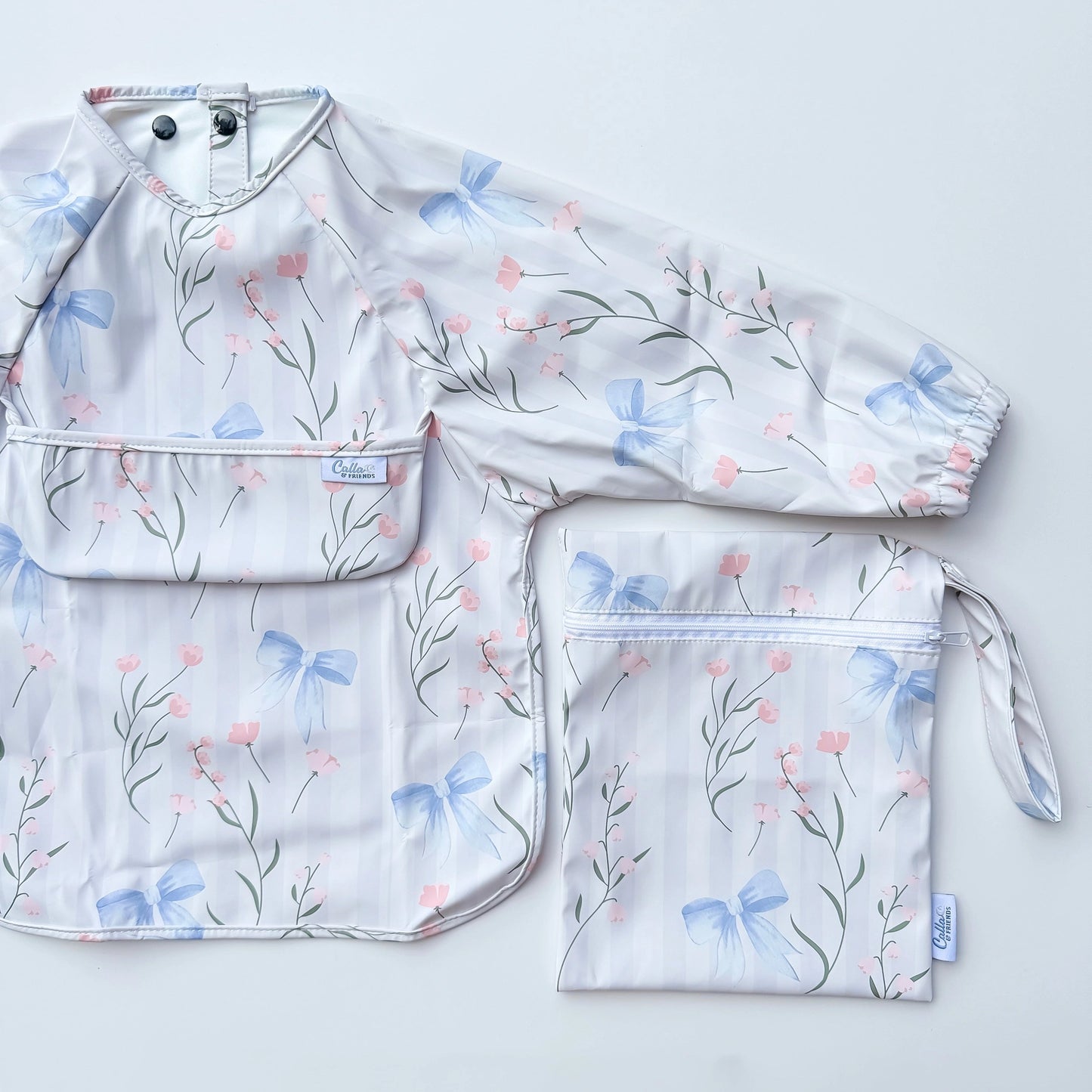 Fancy Floral The Grayson Long Sleeve Bib