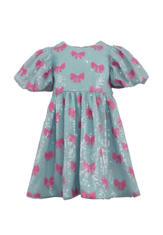Pretty In Bows Sequin Dress