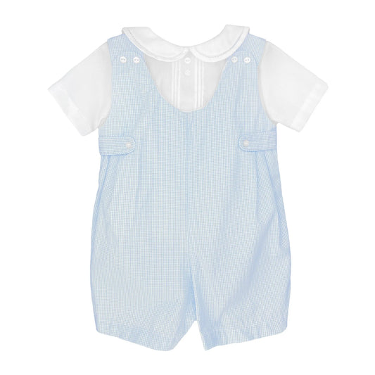 Romper with Side Tabs and Hat