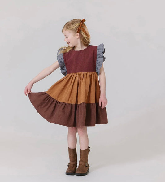 Mixed Checks Kit Dress