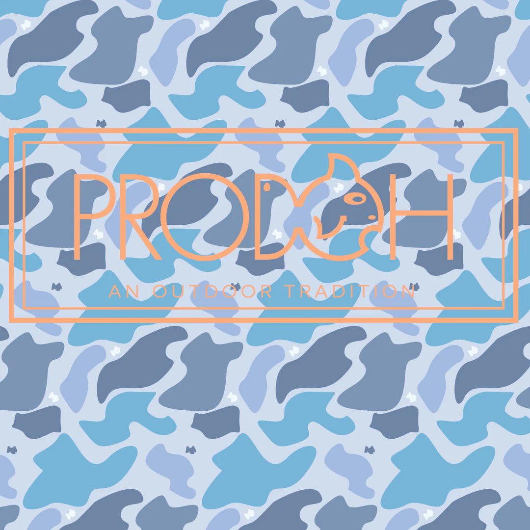 Blue Camo Logo Print Pro Performance Hoodie