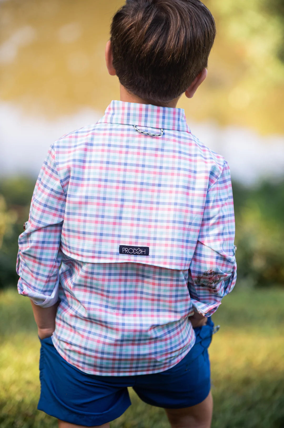 Strawberry Ice Tide Point Plaid Fishing Shirt