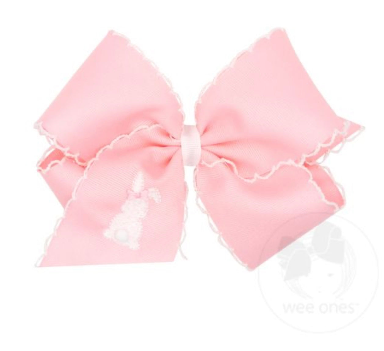 Large Pink Bunny Bow (WBN)