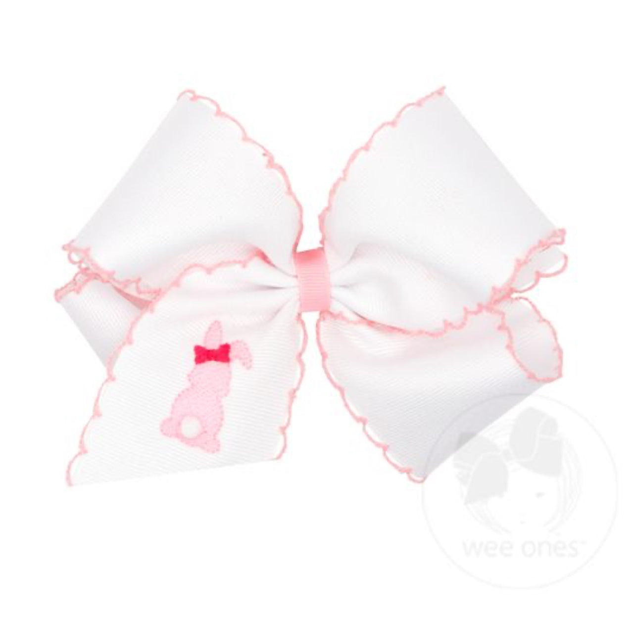 Large White Bunny Bow (PBN)