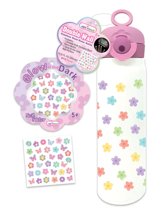 Groovy Flower Double Wall Stainless Steal Water Bottle