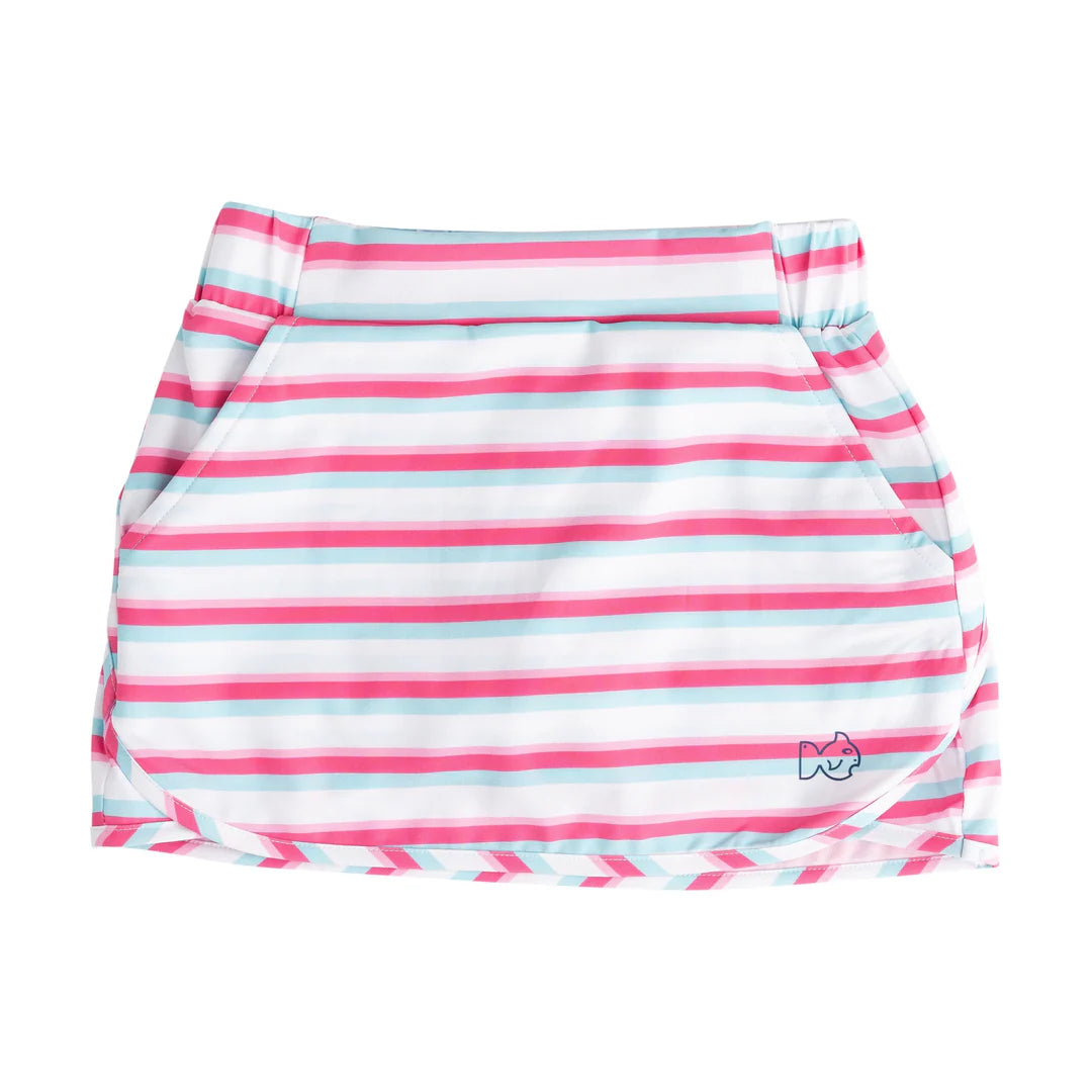 Aruba Pink Stripe Carolina Catch Skort