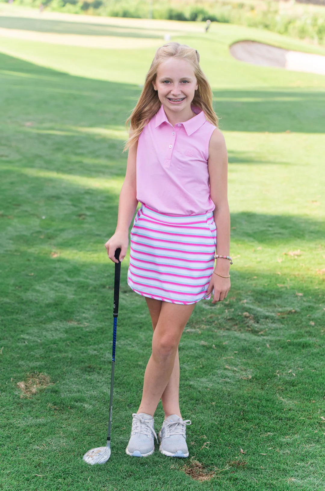 Aruba Pink Stripe Carolina Catch Skort