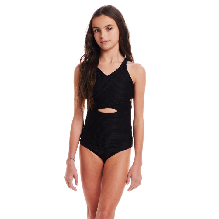 Black One-Piece Swimsuit