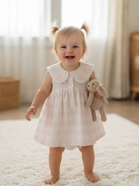 Collars Check Dress