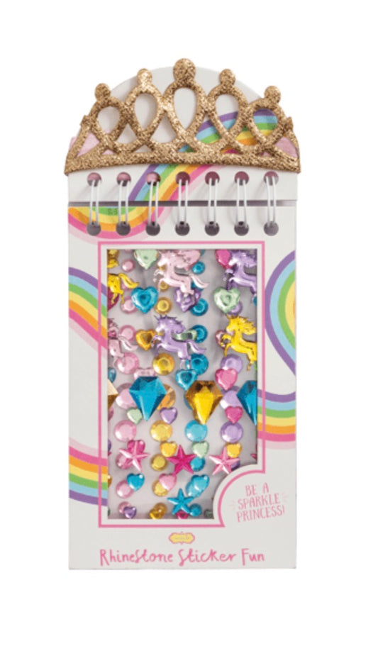GOLD RHINESTONE STICKER BOOK