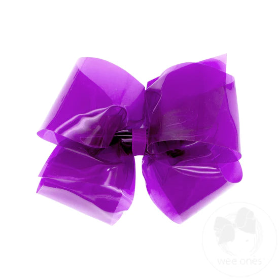 Large Purple Swim Bow
