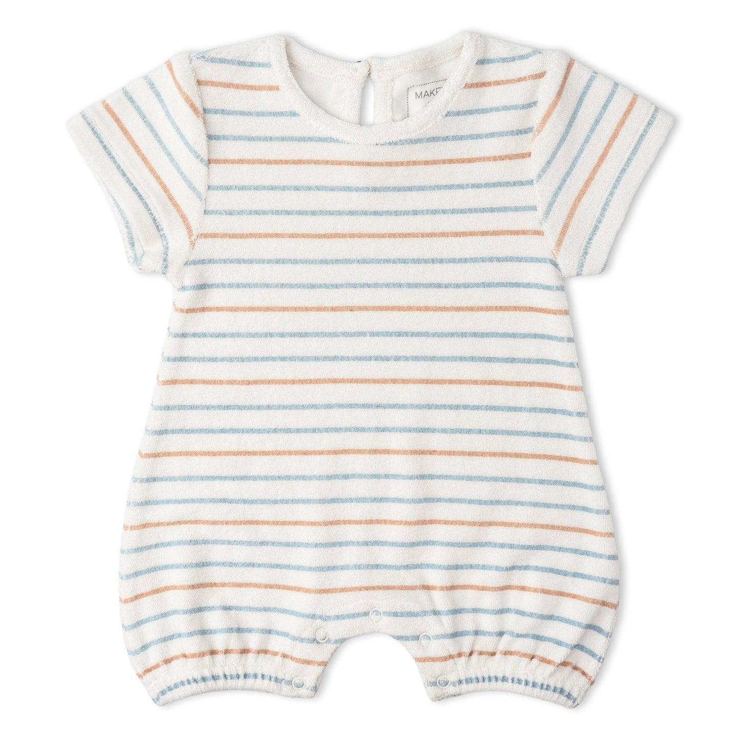 Organic Short Romper - Cabana Stripes