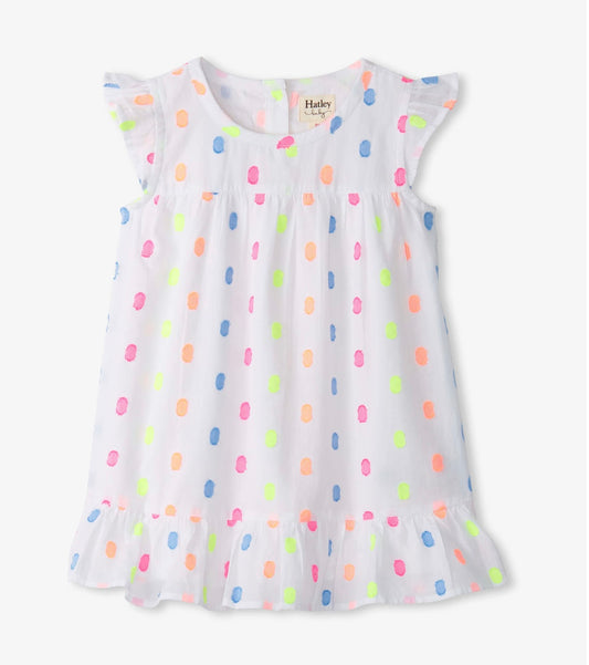 Summer Dots Flounce Dress