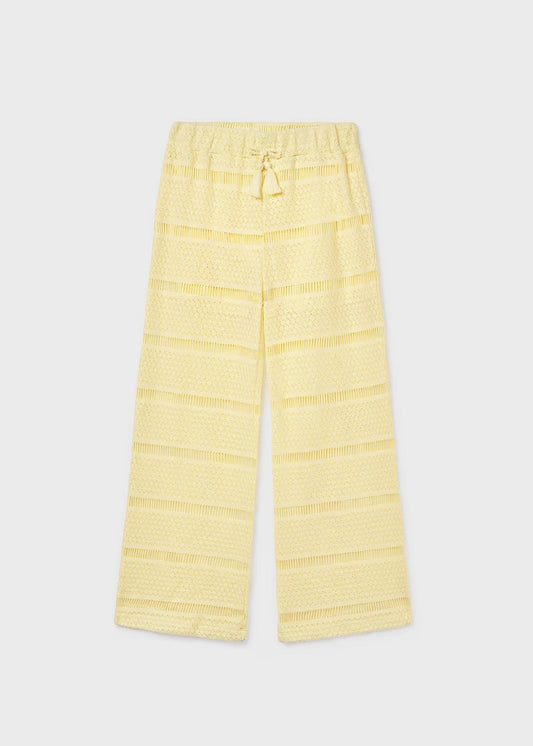 Yellow Crochet Pants