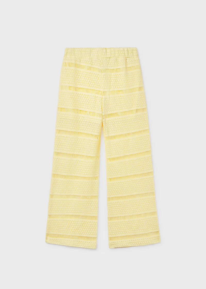 Yellow Crochet Pants
