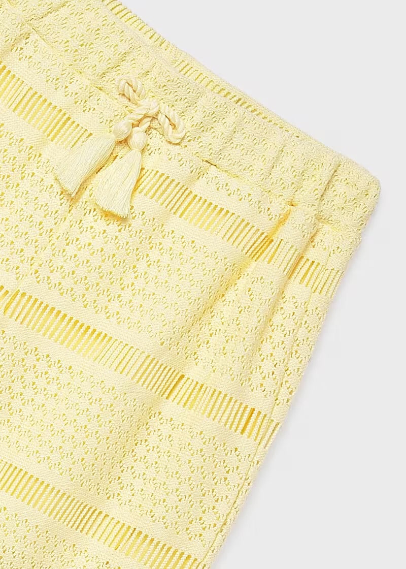 Yellow Crochet Pants