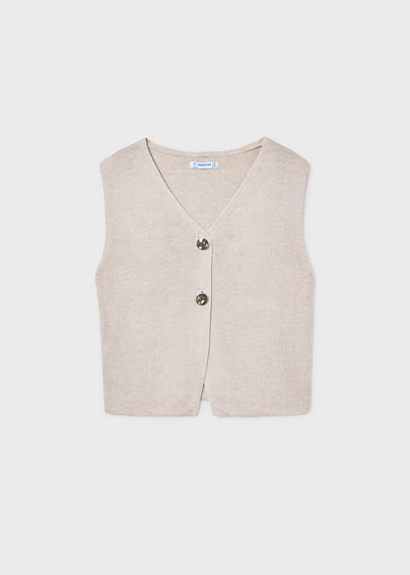 Almond Knit Top