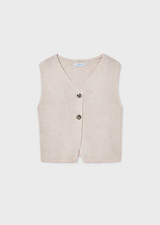 Almond Knit Top