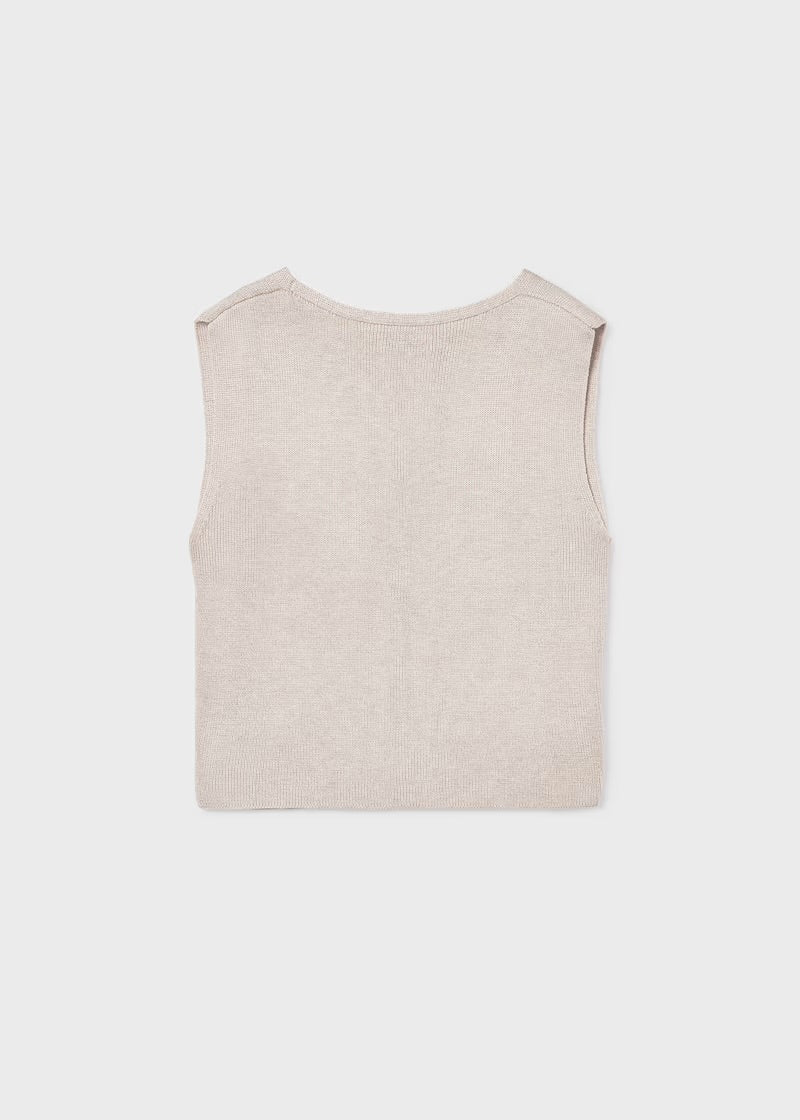 Almond Knit Top