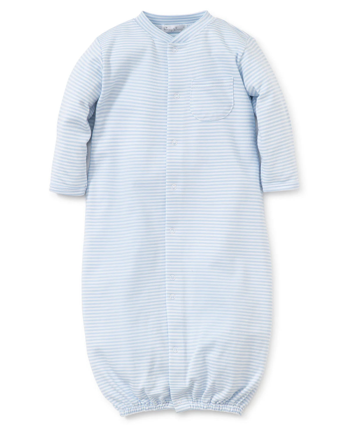 Light blue Stripes Convertible Gown