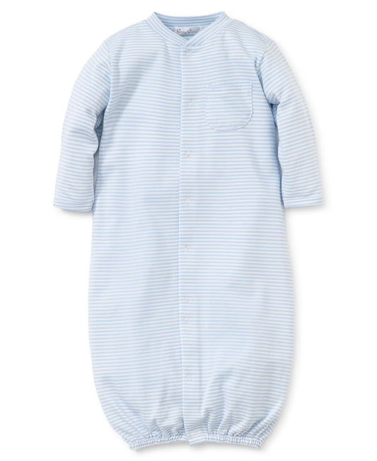 Light blue Stripes Convertible Gown