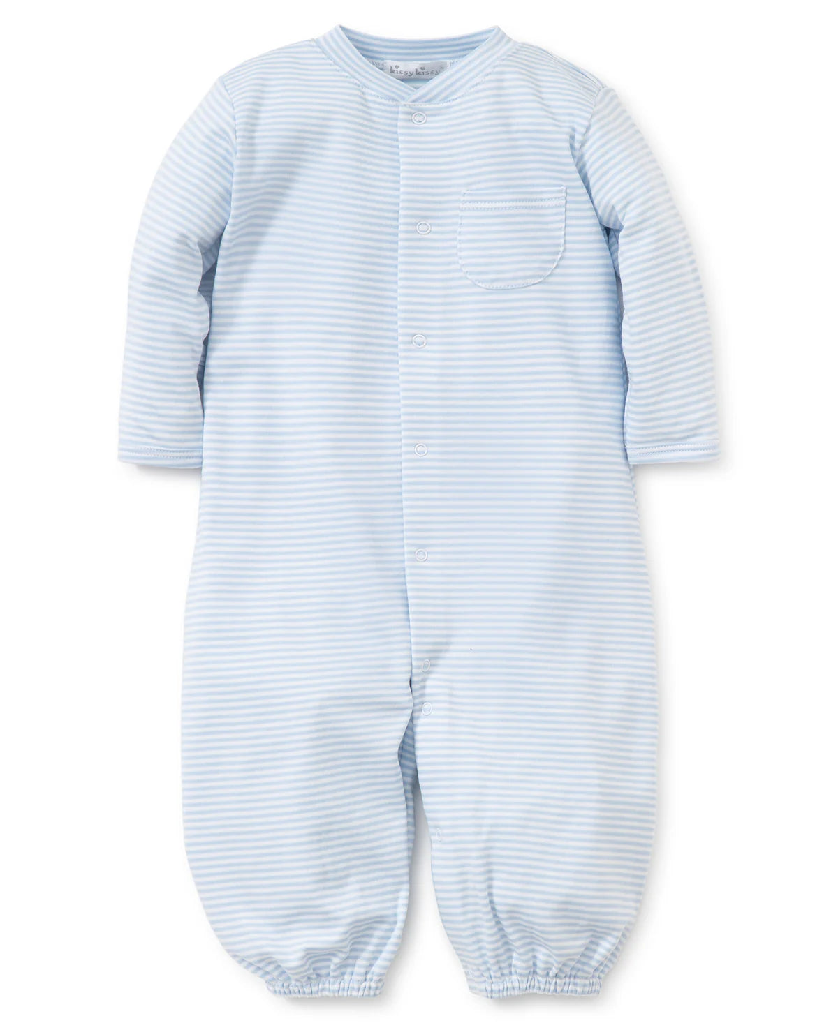 Light blue Stripes Convertible Gown