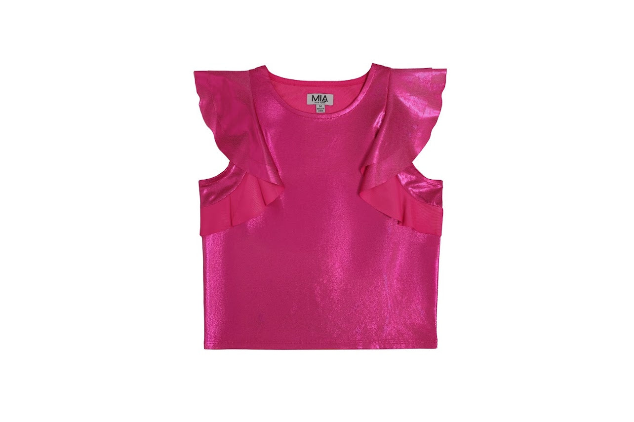 Pink Flutter Top