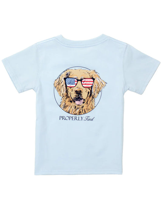 Patriot Dog SS Periwinkle