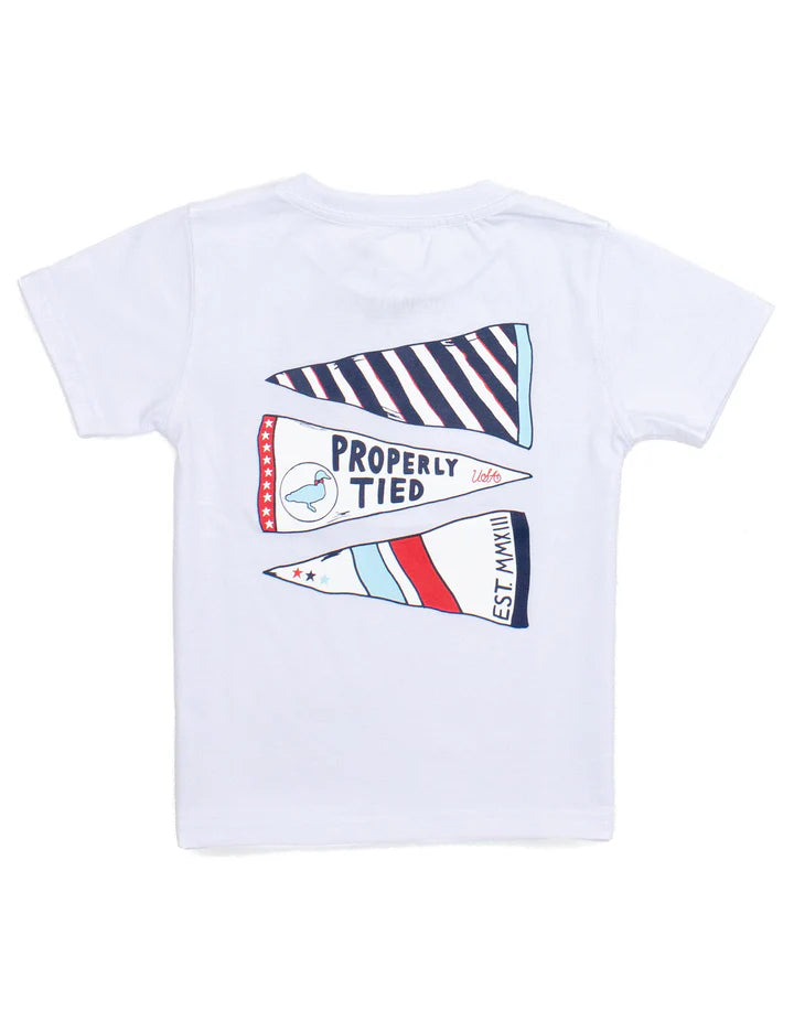Americana Pennant SS White