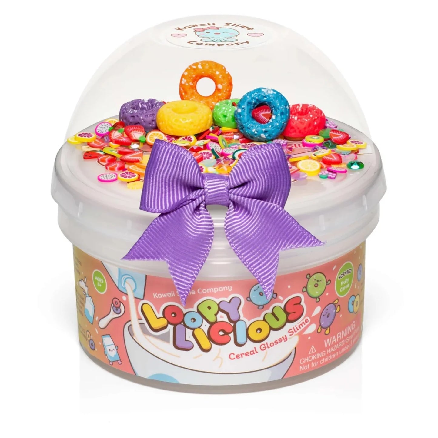Loopylicious Cereal Glossy Signature Dome Slime