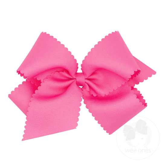 Hot Pink King Scalloped Edge