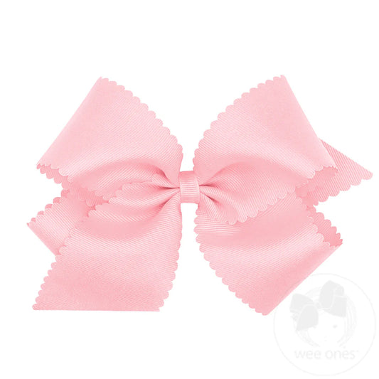 Light Pink King Scalloped Edge