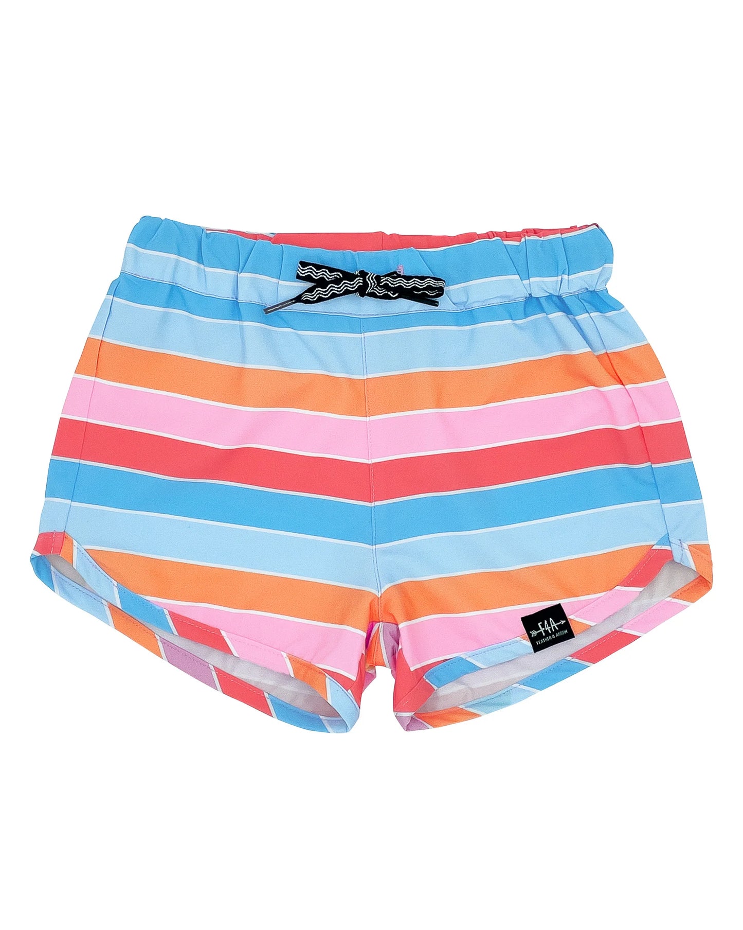 Retro Rainbow Surf Short