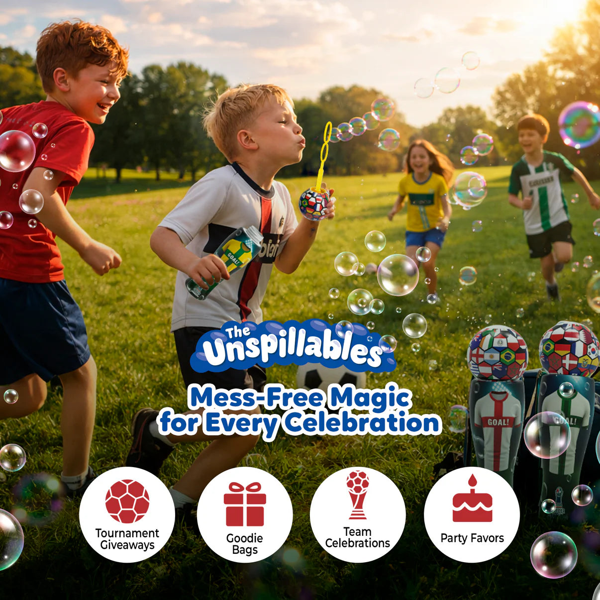The Unspillables Soccer Bubbles