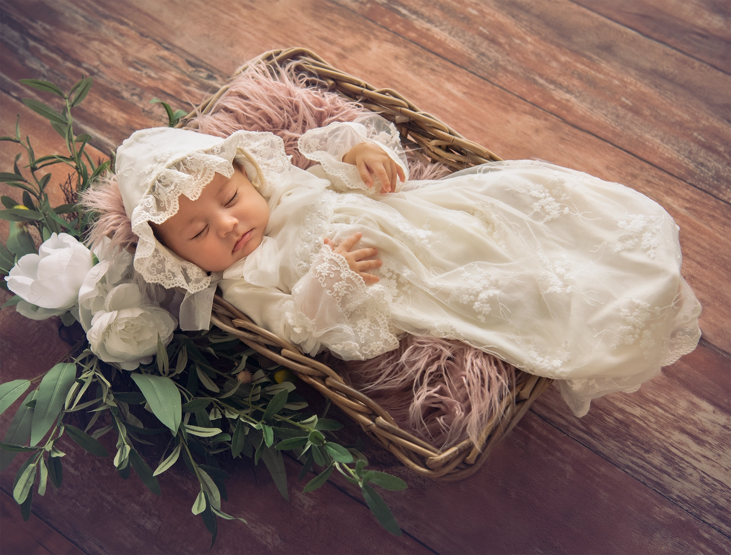 Haute Baby Anna Corinne Baby Gown