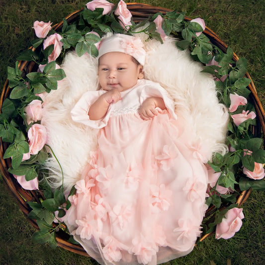 Haute Baby Peach Blossom Gown